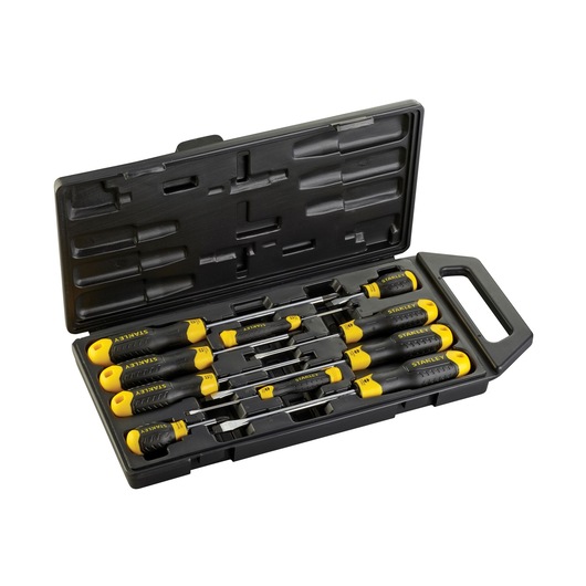 STANLEY® CUSHION GRIP™ Screwdriver Phillips Slotted Set of 10 pc.