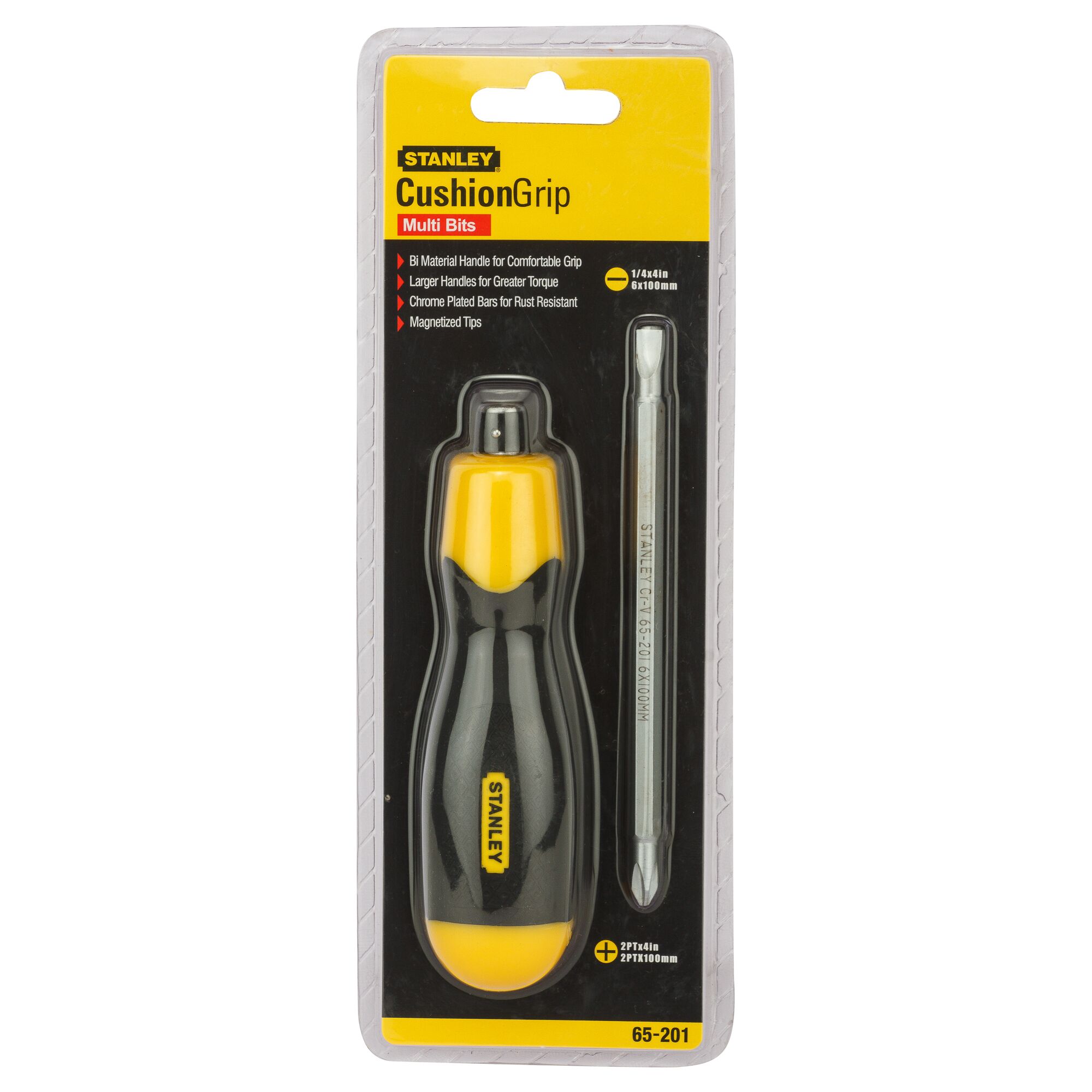 ไขควงสลับ ด้ามหุ้มยาง (ปากแบน - ปากแฉก)