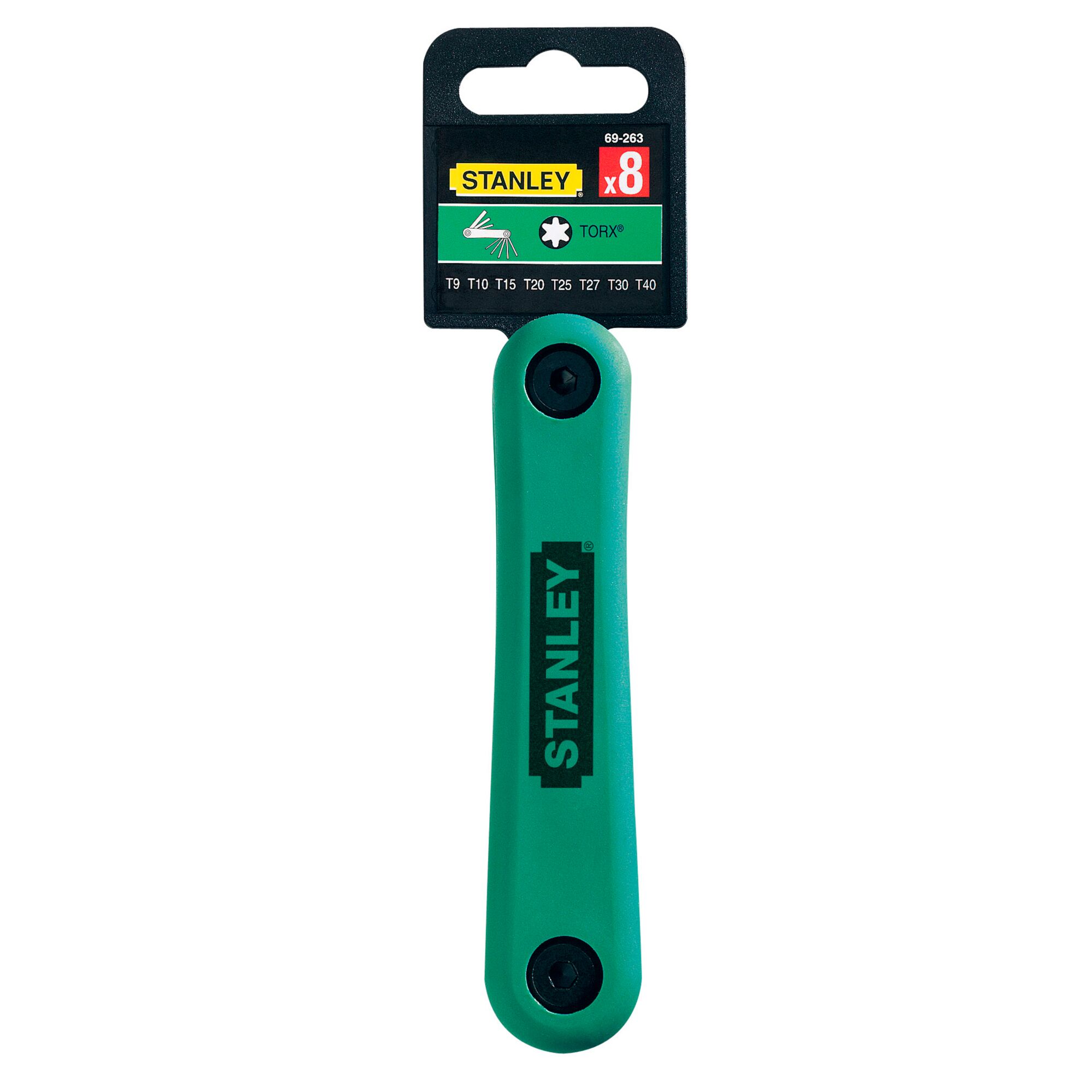 ชุดประแจหกเหลี่ยม 8 ชิ้น แบบพับได้