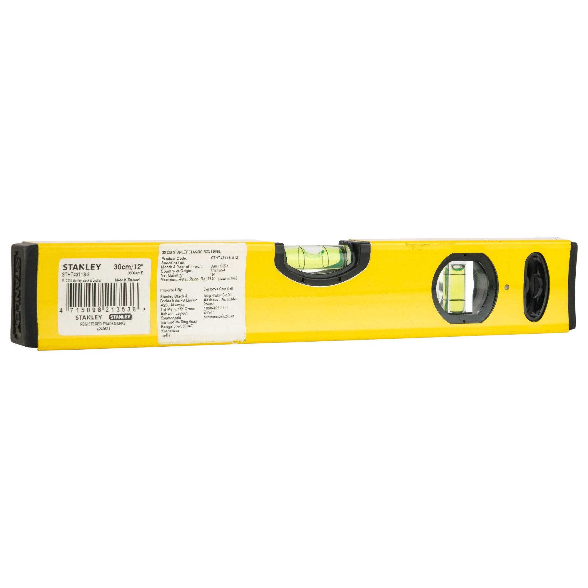 ระดับน้ำ STANLEY รุ่น CLASSIC BOX BEAM 30 ซม.