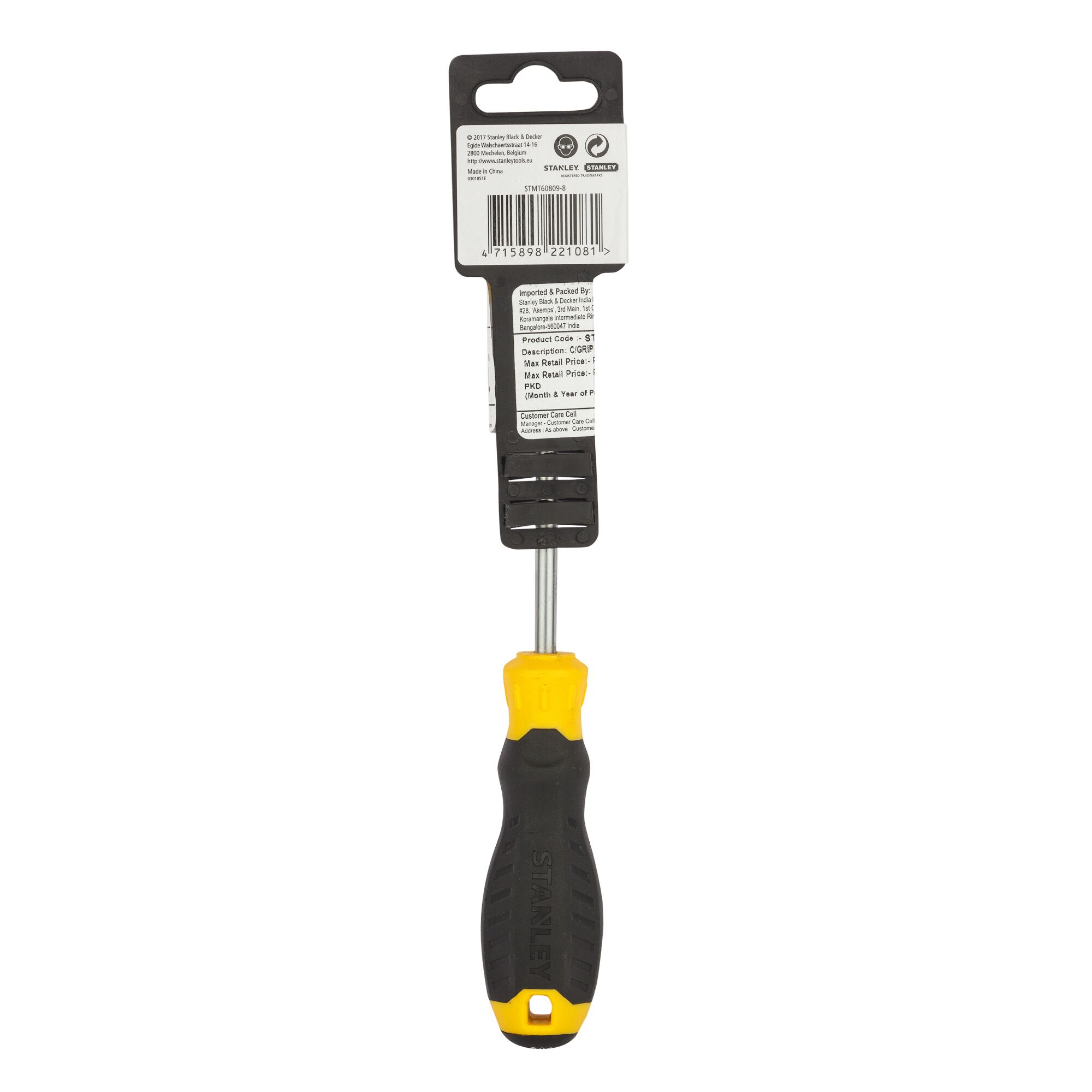 ไขควงสี่แฉกด้ามยางปลายแม่เหล็ก Cushion Grip Ph2 X 100Mm
