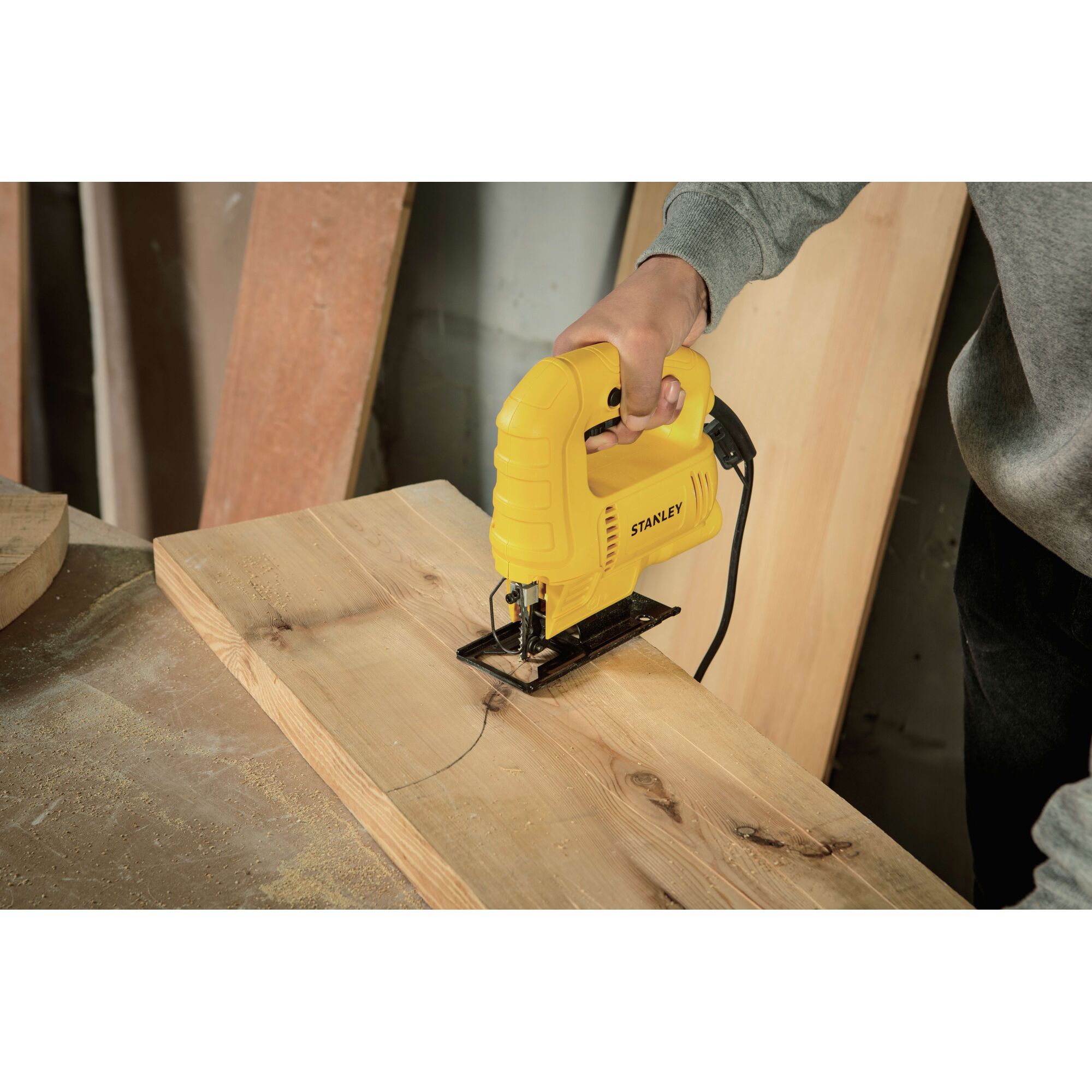 เลื่อยจิ๊กซอว์แบบปรับรอบได้ 450วัตต์