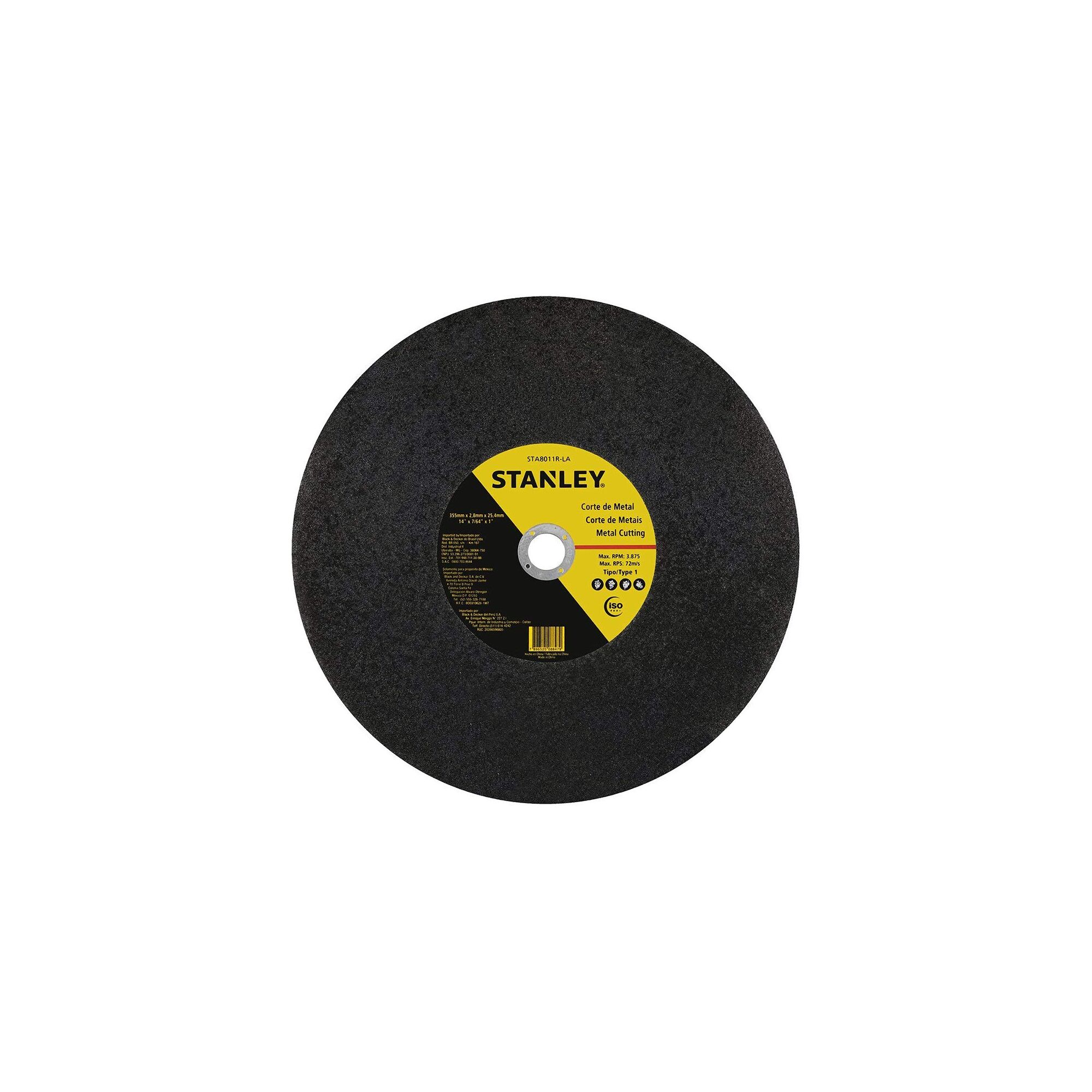 STA8011R, CHOP SAW CUTTING WHEEL 355 X 3 X 25.4 mm T41, Proprietary Accessories