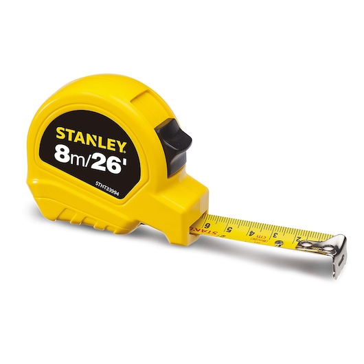 STANLEY SHORT TAPE RULES 8M/26' X 25MM