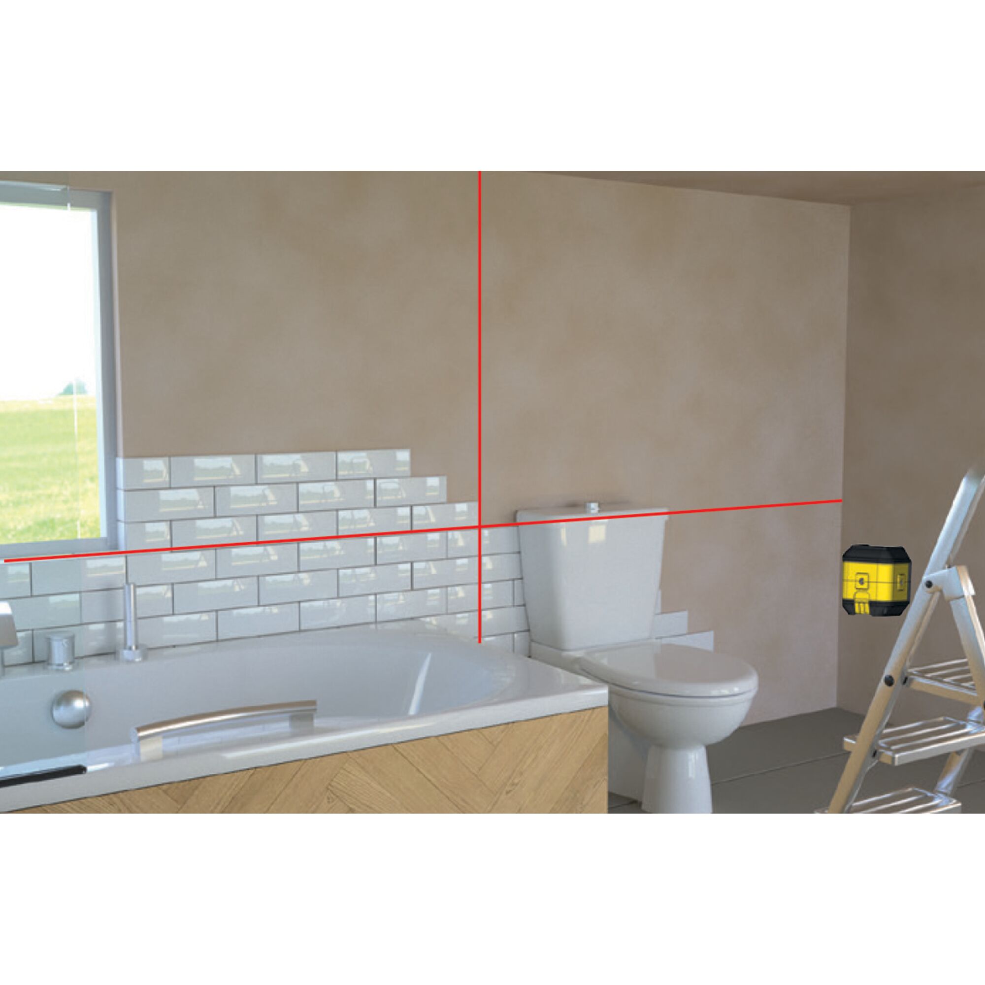 เลเซอร์กำหนดเส้น Cubix แสงสีแดง